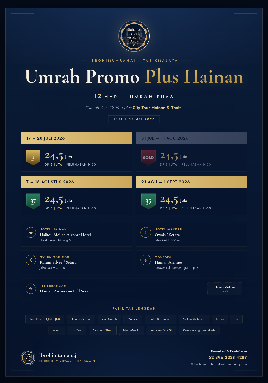 Umrah Promo Plus Hainan